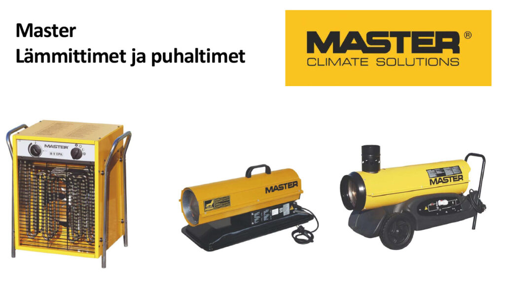 Master: lämmittimet ja puhaltimet