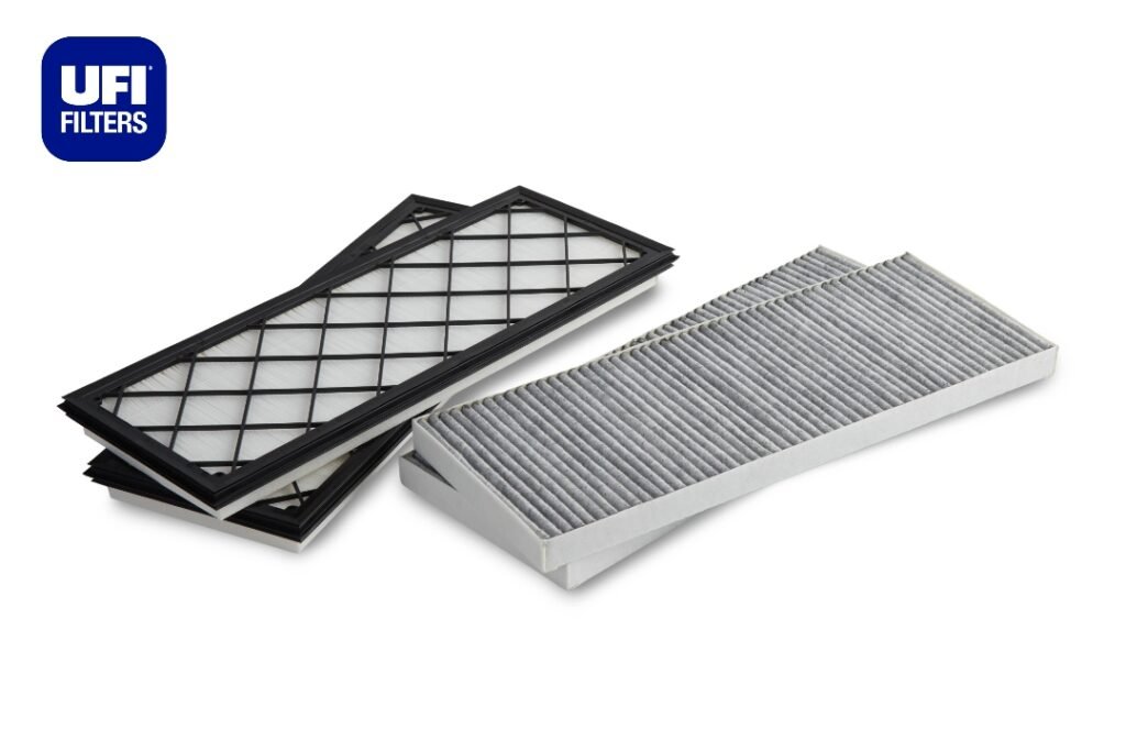 UFI Filters HEPA ja aktiivihiilisuodattimet Tesla Model Y