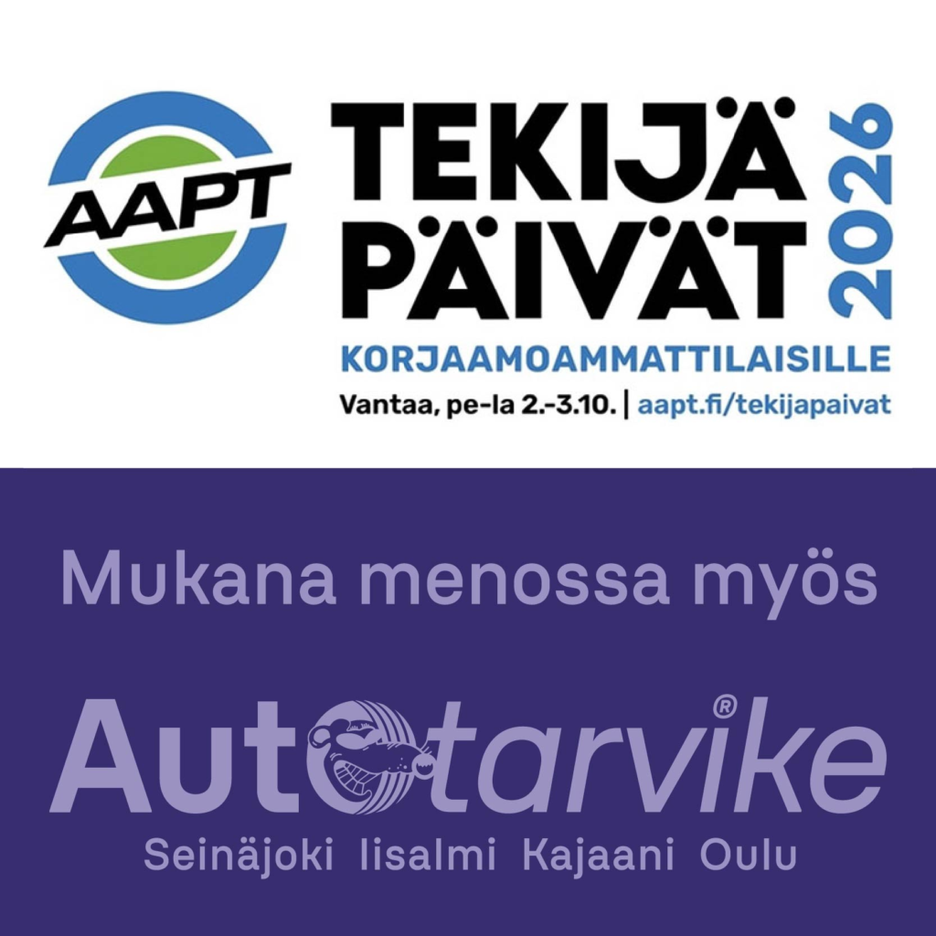 AAPT Tekijäpäivät 2026 -tapahtuma korjaamoammattilaisille Vantaalla 2.–3.10., mukana myös Autotarvike